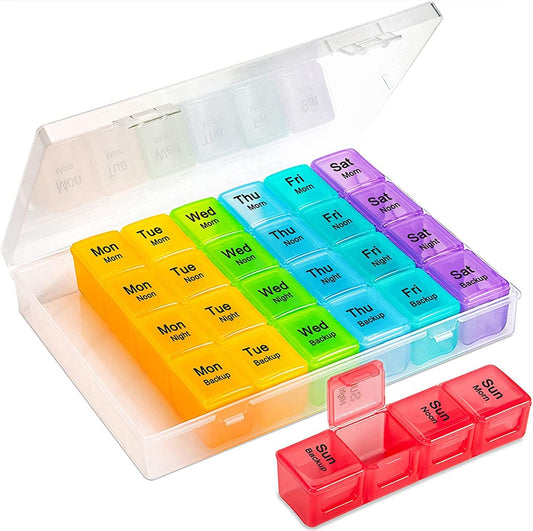 28 Grids Pill Container Pill Box Holder-SA2408-198 Apricot