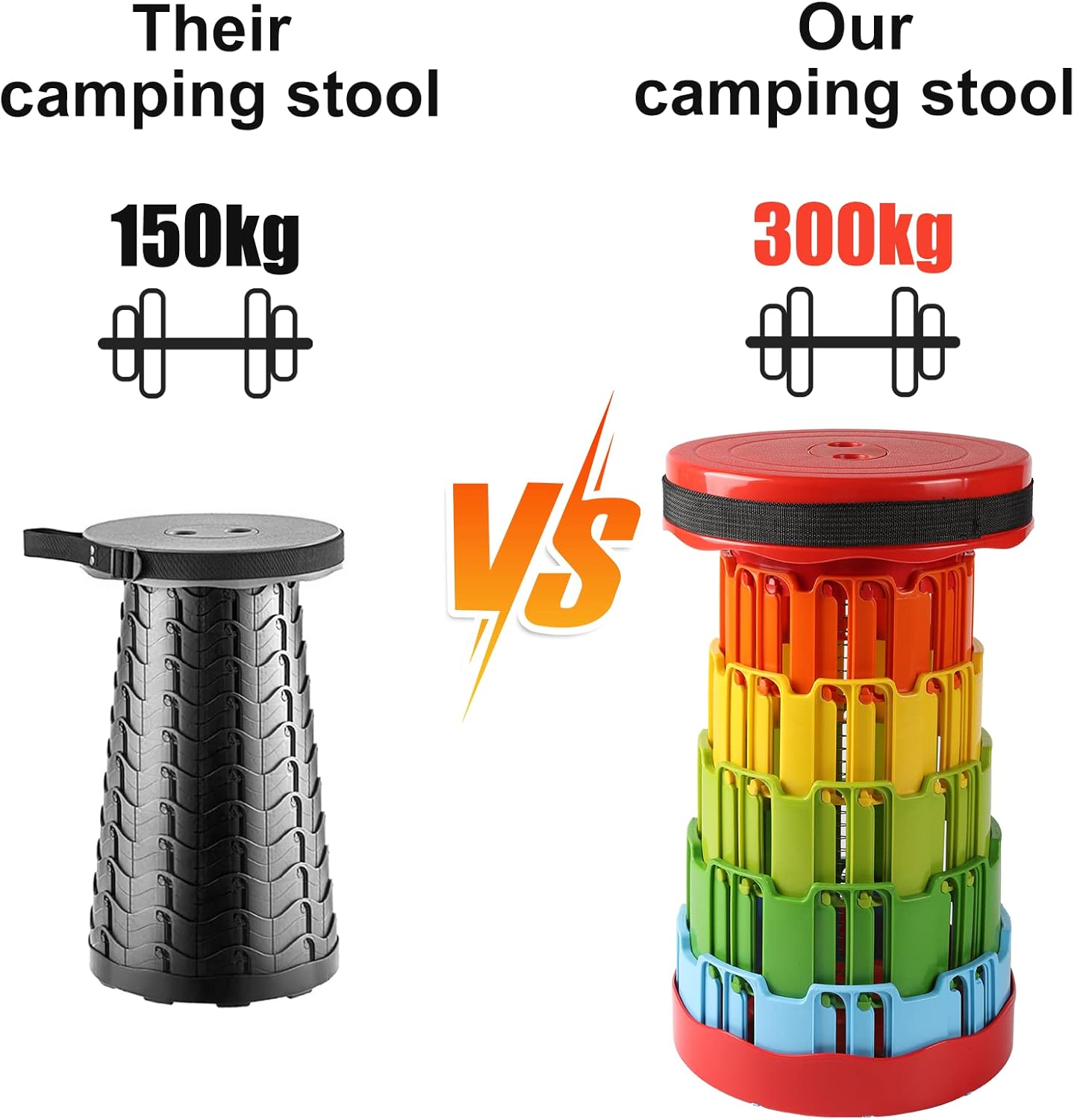 Portable Sitting Stool-Multi Apricot