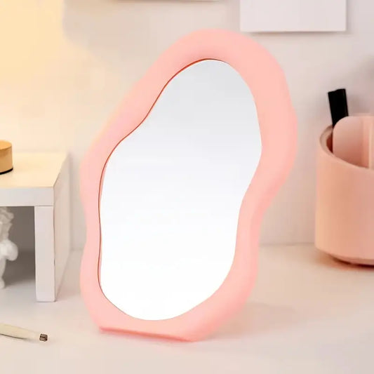 Cloud Makeup Mirror With Stand-SA2408-211 Mirror Apricot