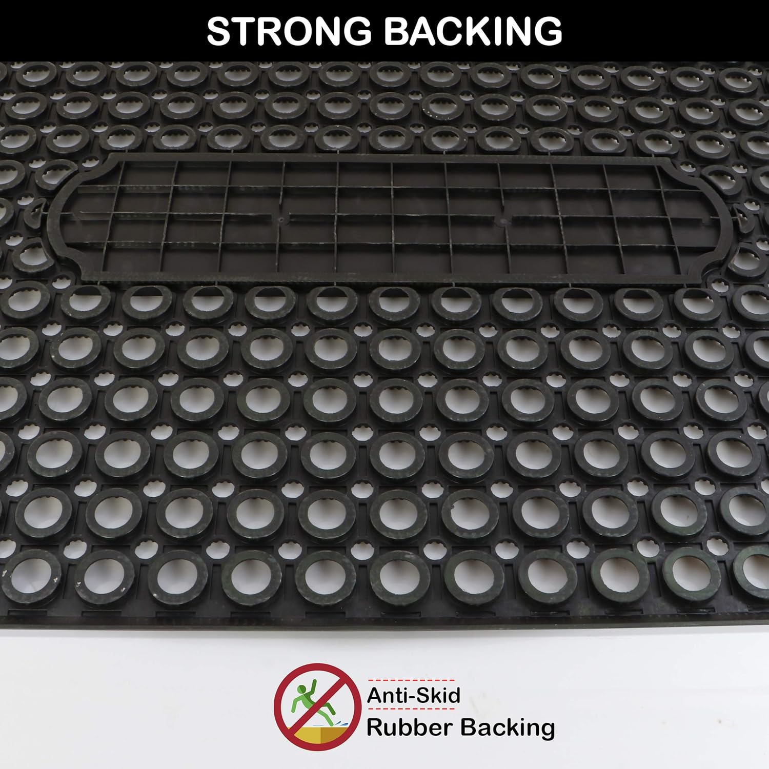 Outdoor Indoor Antislip Door Mat-SA2553-07(Sliver) Door Mats Apricot