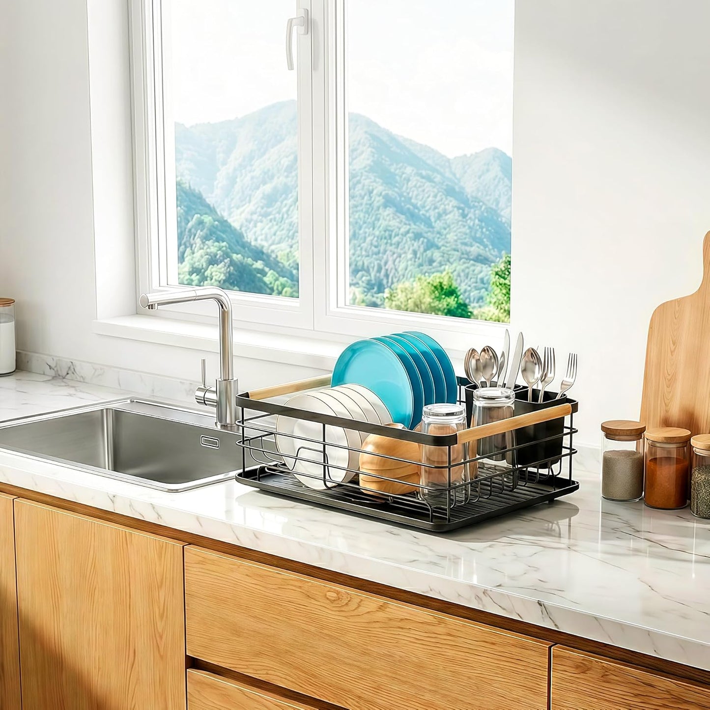 Stainless Steel Dish Drainer (SA2510-047) Dish Rack Apricot