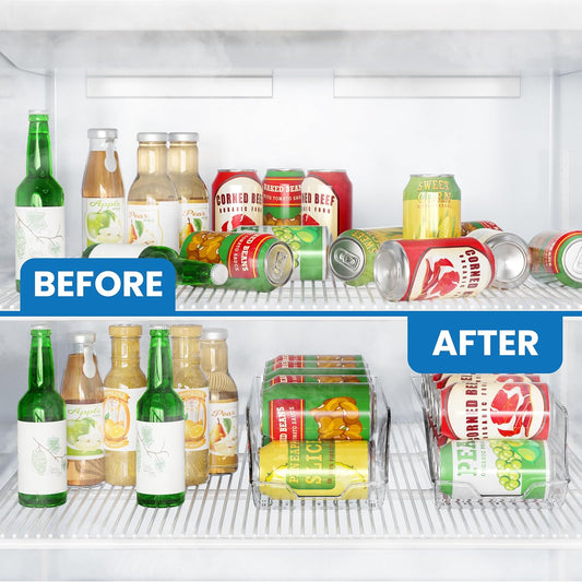 Can Organizer For Pantry/Refrigerator(SA408-290) Storage Organizer Apricot