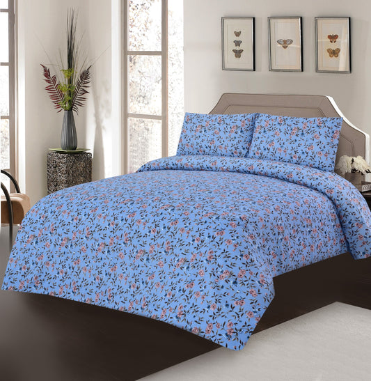 2Pcs Single Bed Sheet-SB336(5283) single bed sheet Apricot   