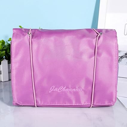 Adjustable Makeup Cosmetic Bag5448-Purple Cosmetic Organizer Apricot   