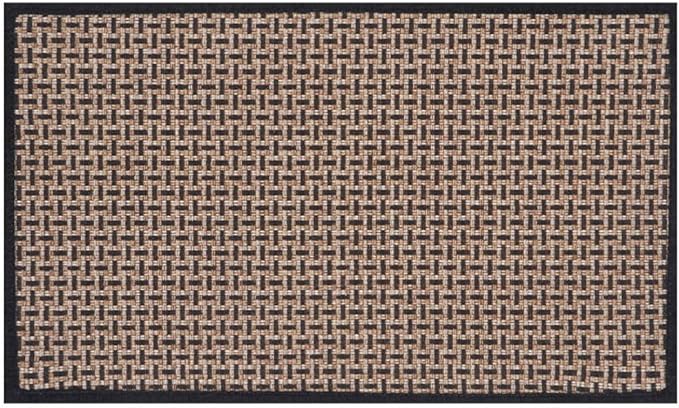 Anti-SLIP DOOR MAT 5772 -BLACK TEXTURE Door Mats Apricot   