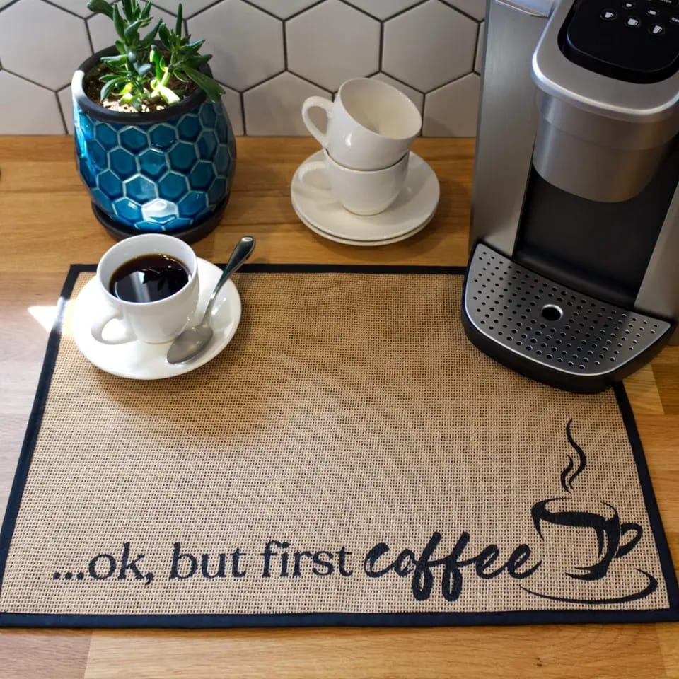 Anti Slip Dish Drying Mat5755-Coffee Rugs Apricot   