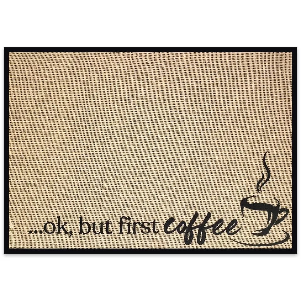 Anti Slip Dish Drying Mat5755-Coffee Rugs Apricot   