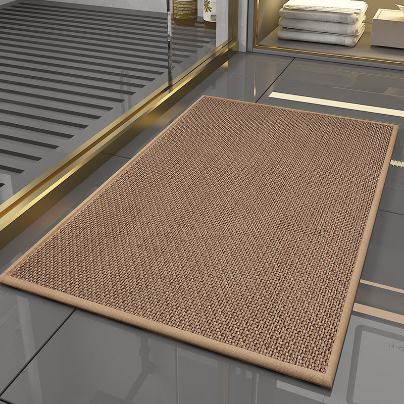 Anti-Slip Door Mat5774-Texture Beige Door Mats Apricot   