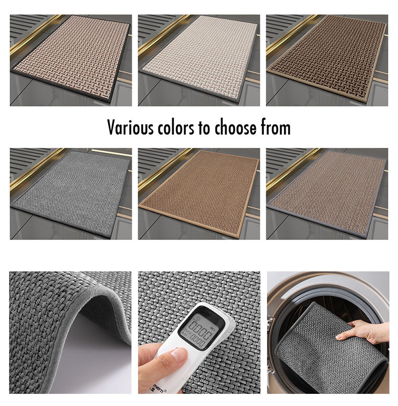 Grey Entry Mat Texture Anti-Slip Door Mat 5773 -Texture Grey – Apricot