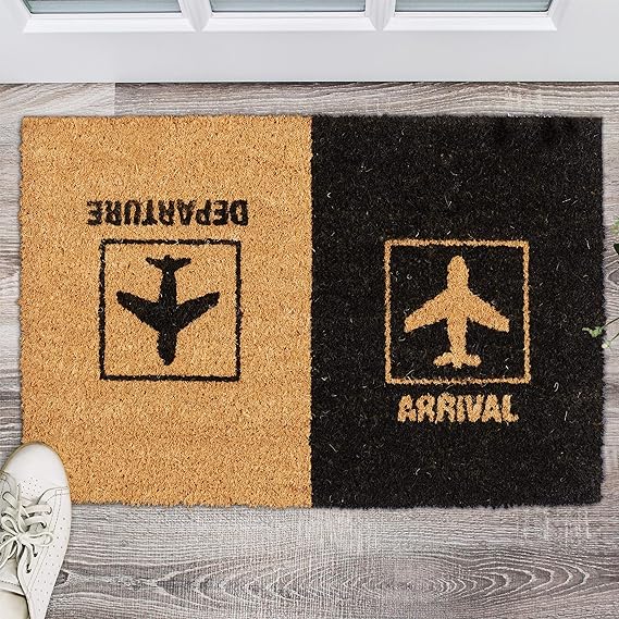 Anti-Slip Door Mat(312)-Arrival & Departure Door Mats Apricot   