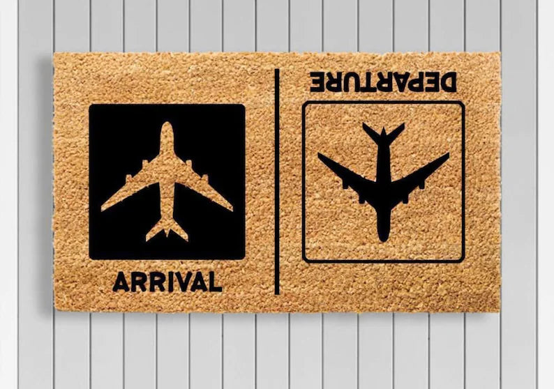 Anti-Slip Door Mat(312)-Arrival & Departure Door Mats Apricot   