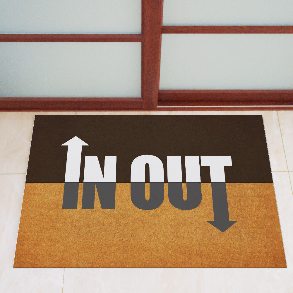 Anti-Slip Door Mat(312)-IN & OUT Door Mats Apricot   