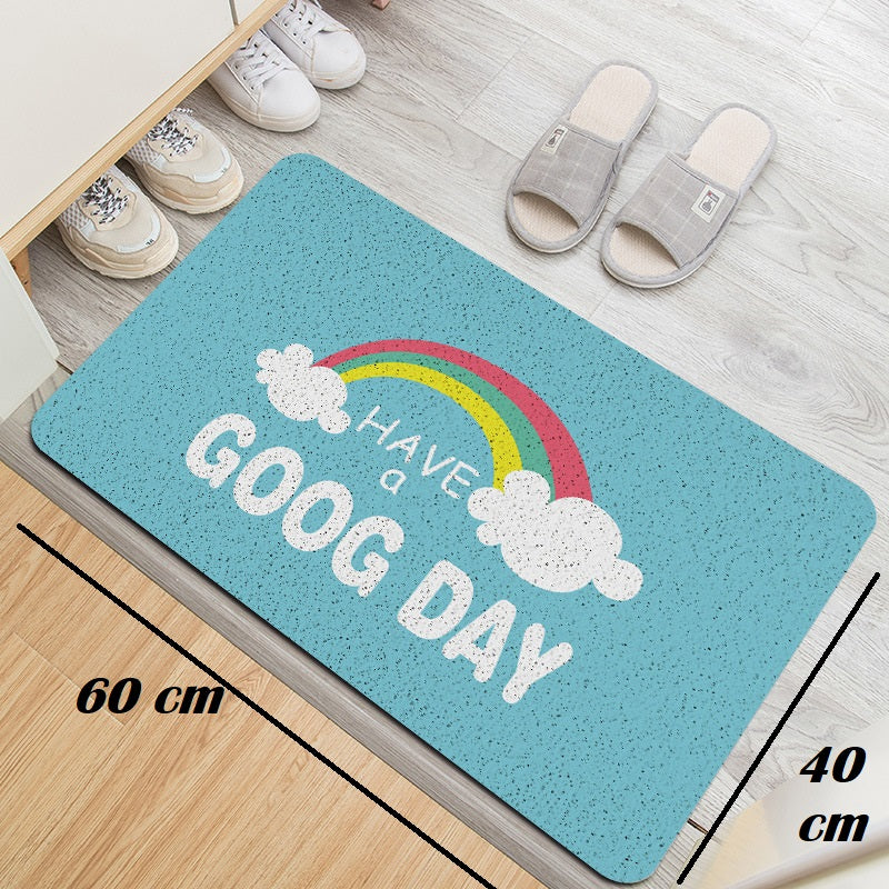 Anti-Slip Door Mat-(5325) Good day Door Mats Apricot   