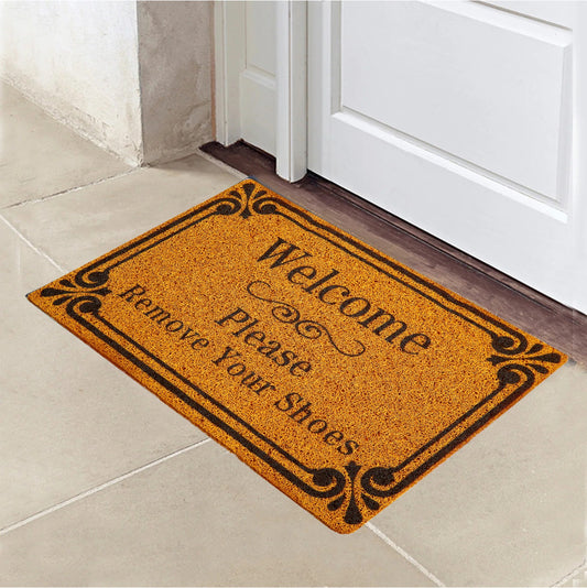 Anti-Slip Door Mat-(SA2553-3)5989Remove Shoes Door Mats Apricot   