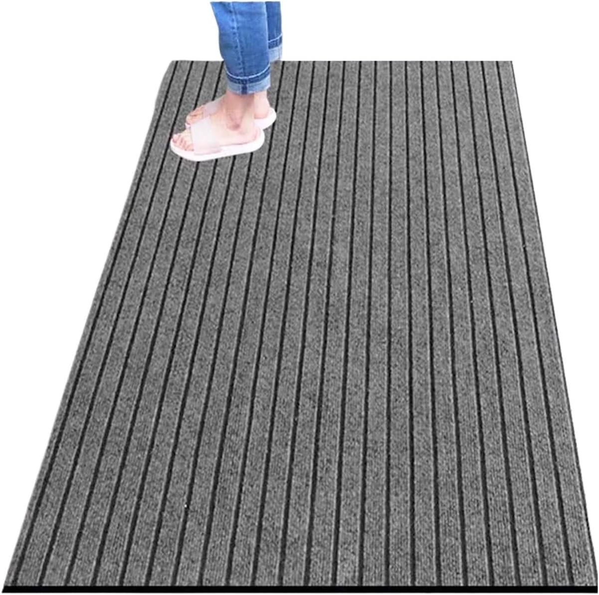 Anti-Slip Door Mat Stripes(SA2405-33) Door Mats Apricot   