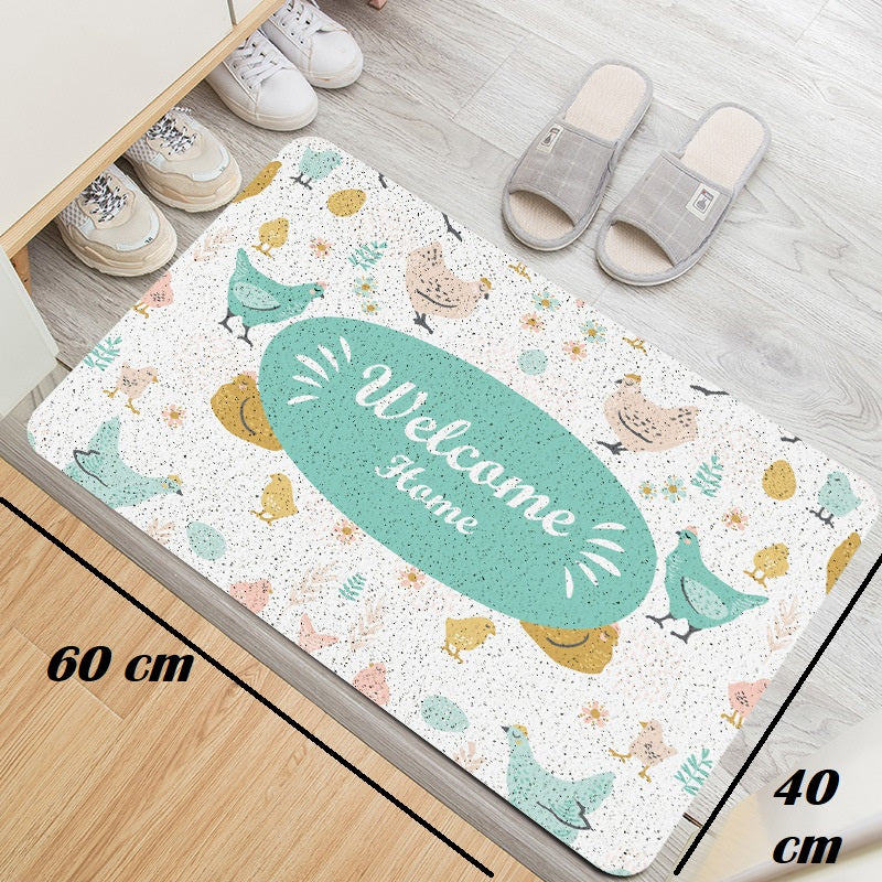 Anti-Slip Door Mat- Welcome Home Door Mats Apricot   