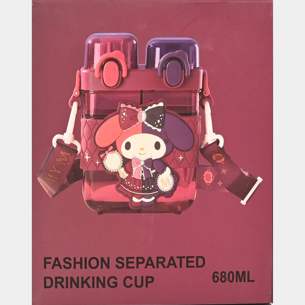 2IN1 PARTITIONED WATER BOTTLE FOR KIDS (SA2510-149)Mini RED Apricot