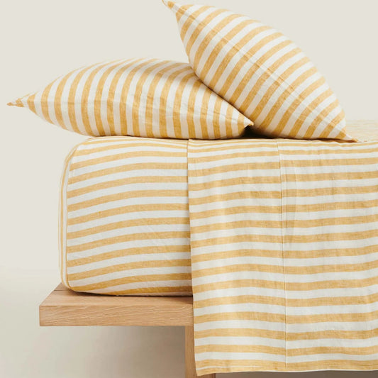 Fitted Bed Sheet-FT0011 Fitted Sheets Apricot