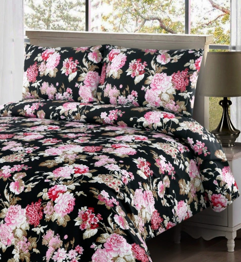 Bed Sheet Single - Dhalia single bed sheet Apricot   