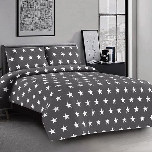 3 PCs Double Bed Sheet-Stars Bed Sheets Apricot