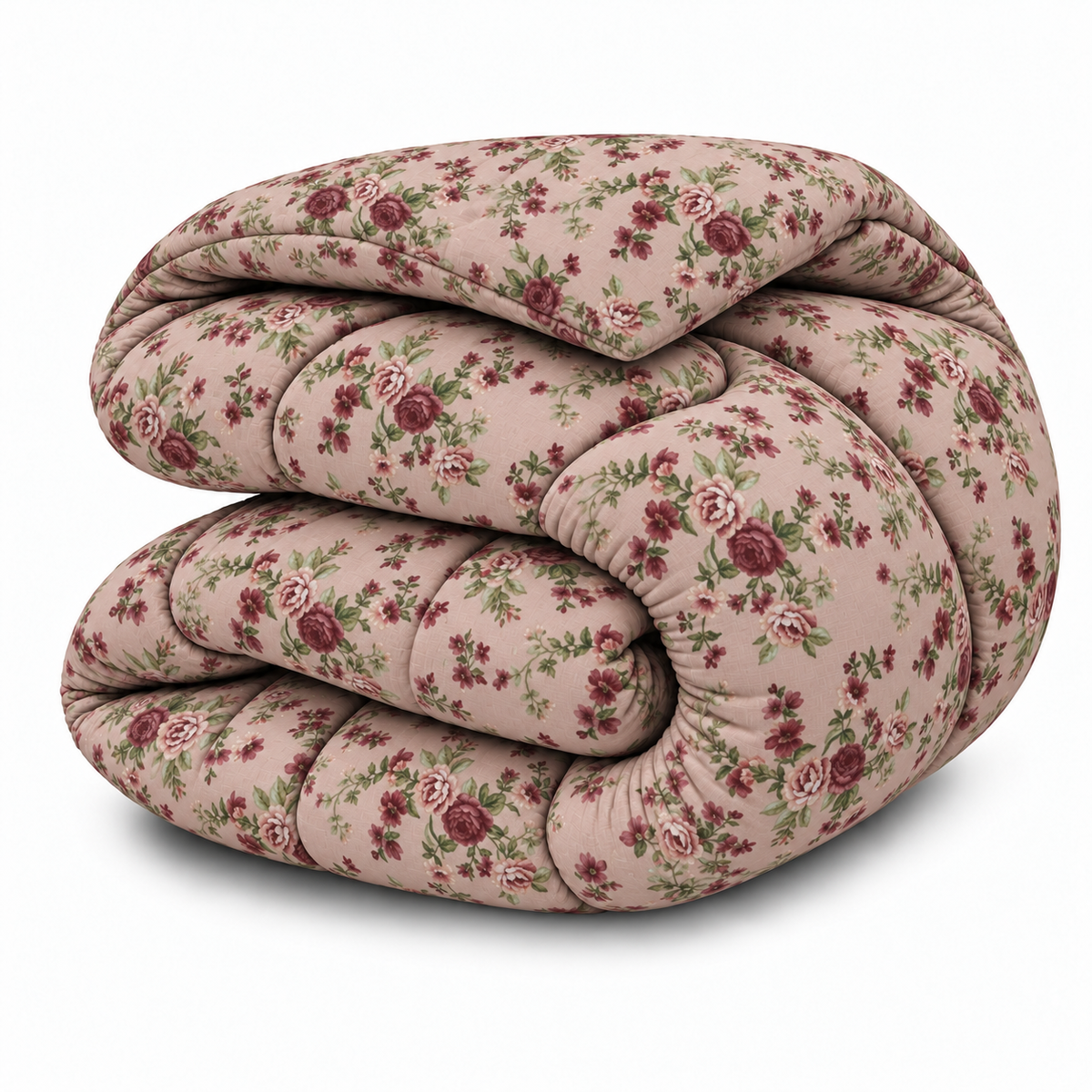 1 PC Single Percale  Razai- Vintage Rose