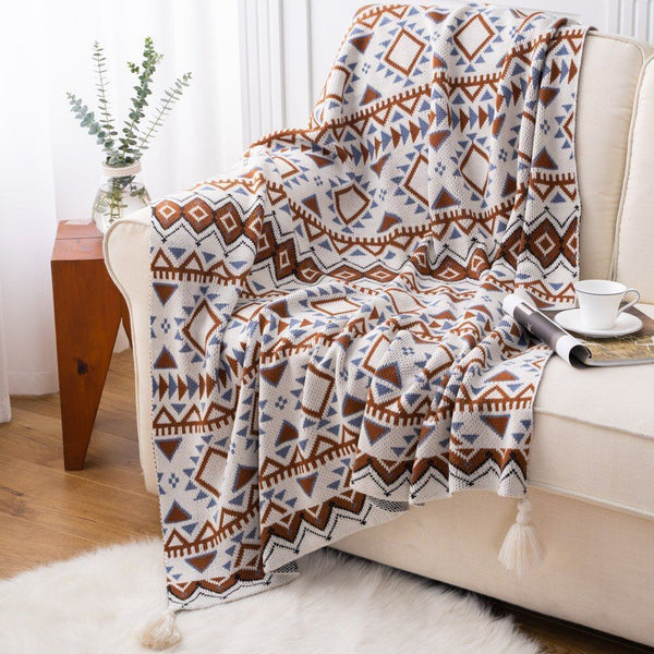 Lounge Sofa & Bed Throw/ Blanket-Vintage Style