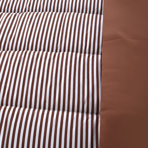 1 PC Single Comforter- Brown Stripes