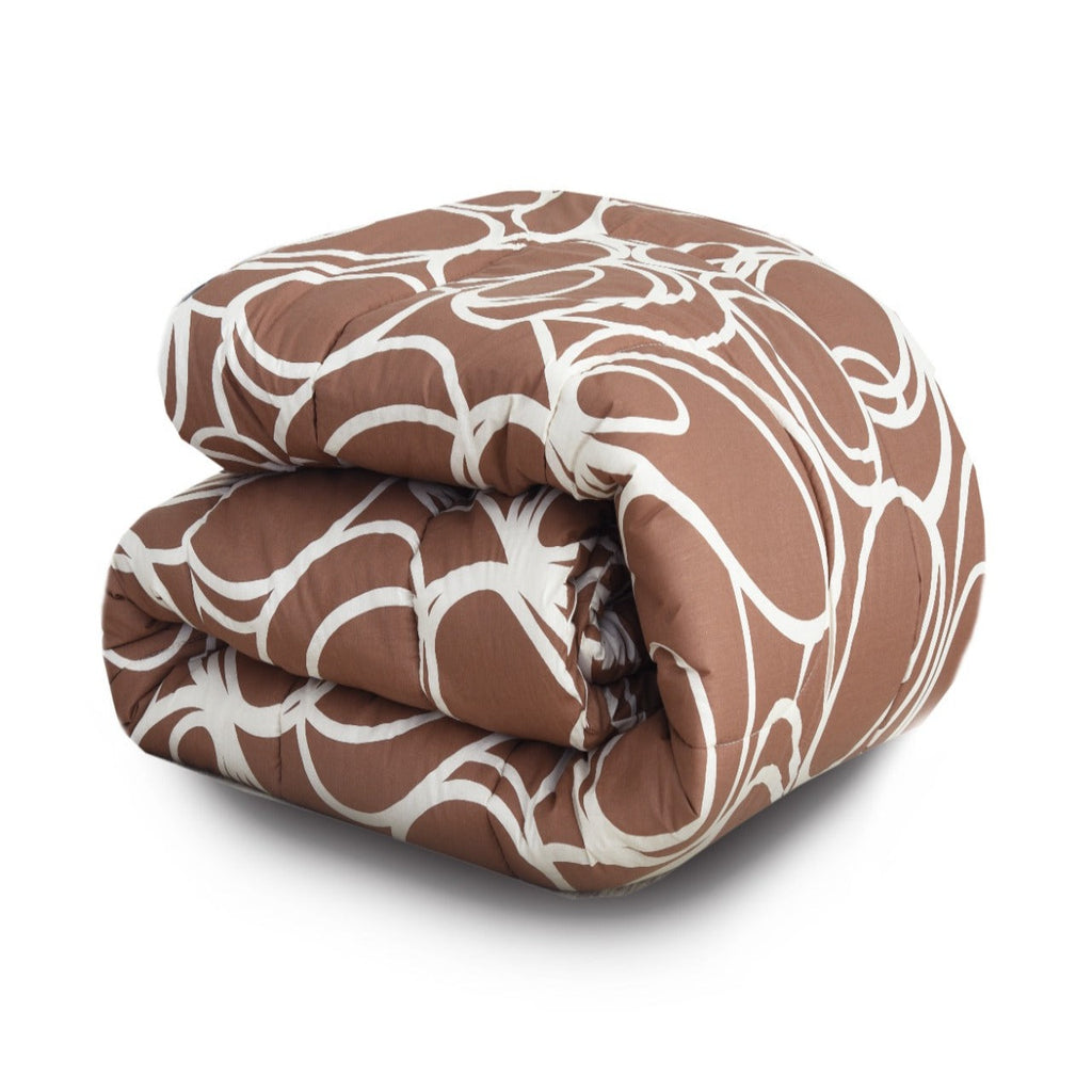 1 PC Double Winter Comforter-Cafeo Brown