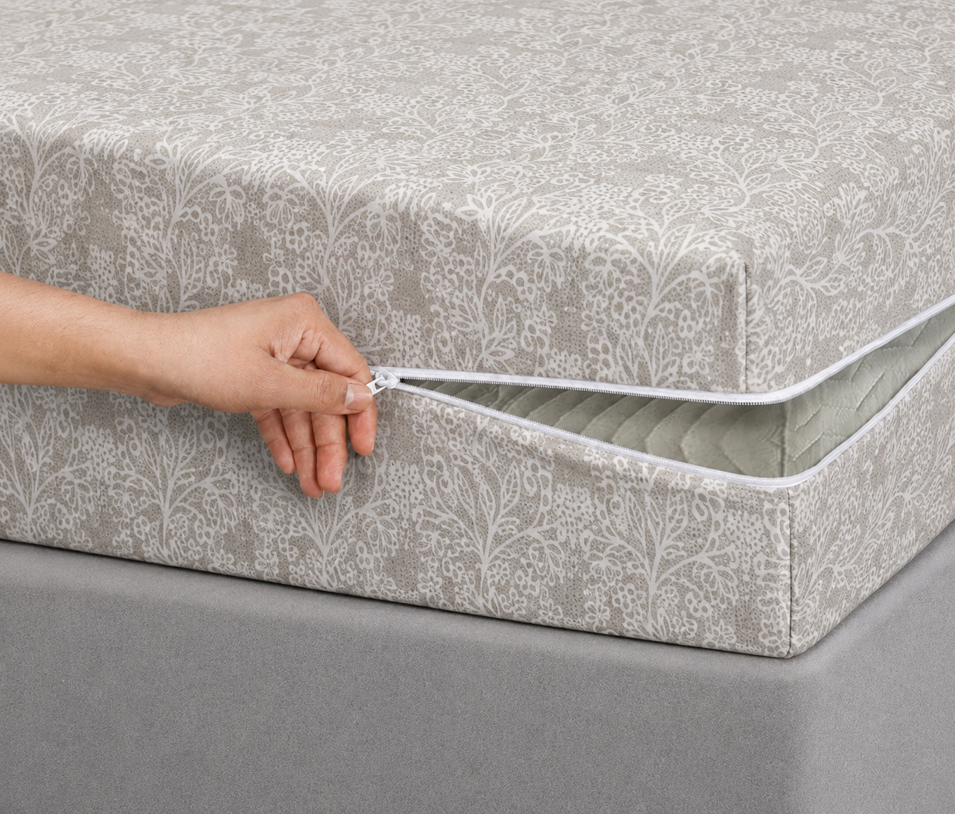 Zipper Mattress Cover Printed- MT-08