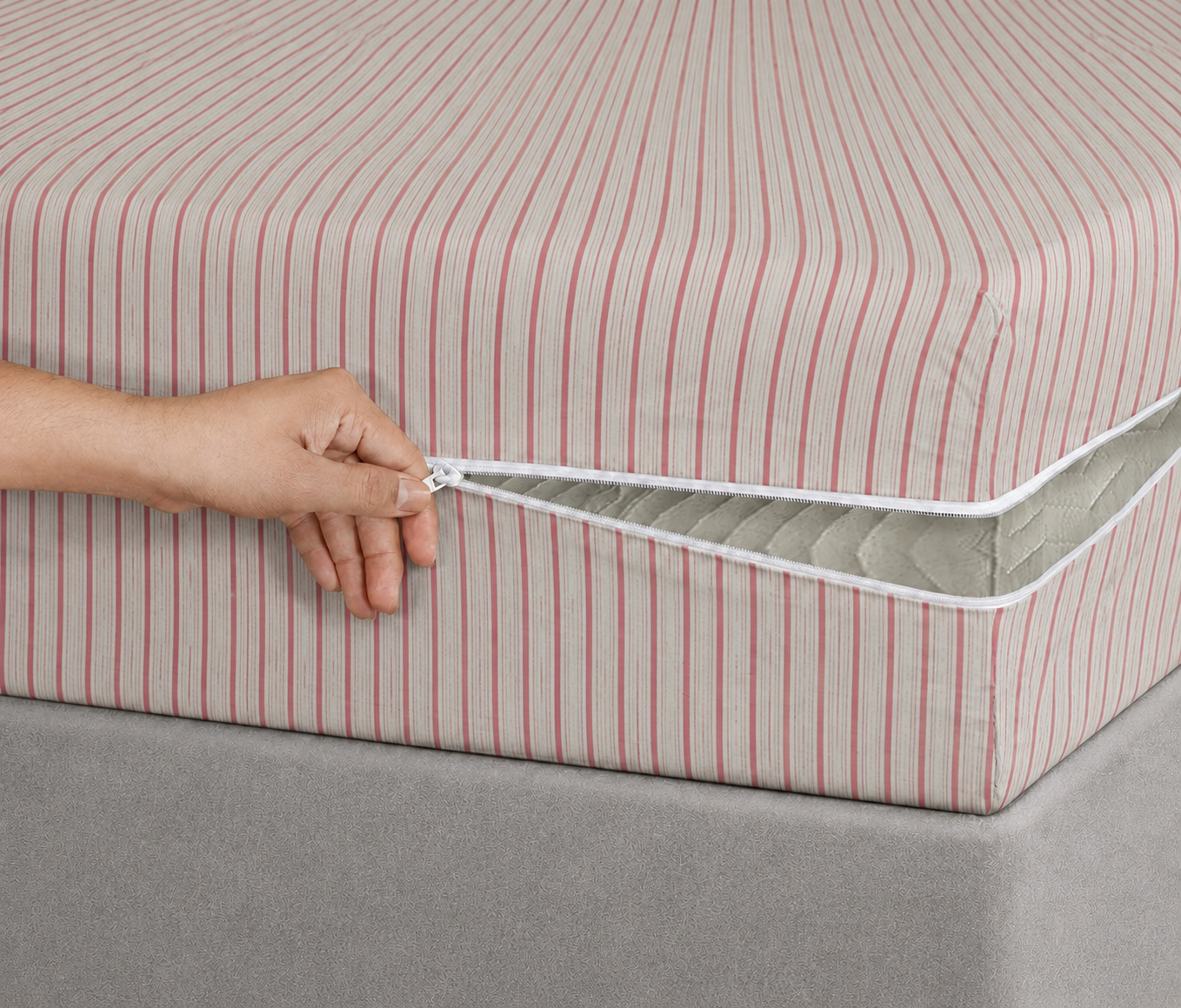 Zipper Mattress Cover Printed- MT-04