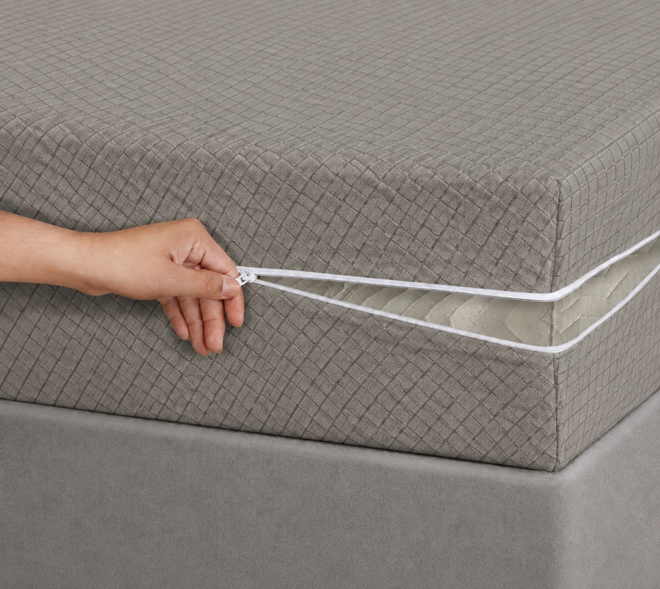 Zipper Mattress Cover Printed- MT-03