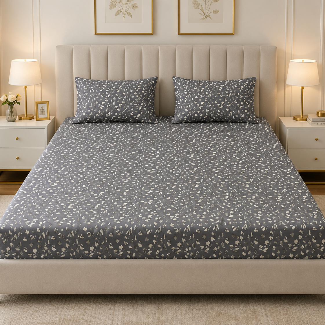 Fitted Bed Sheet- PFT0287