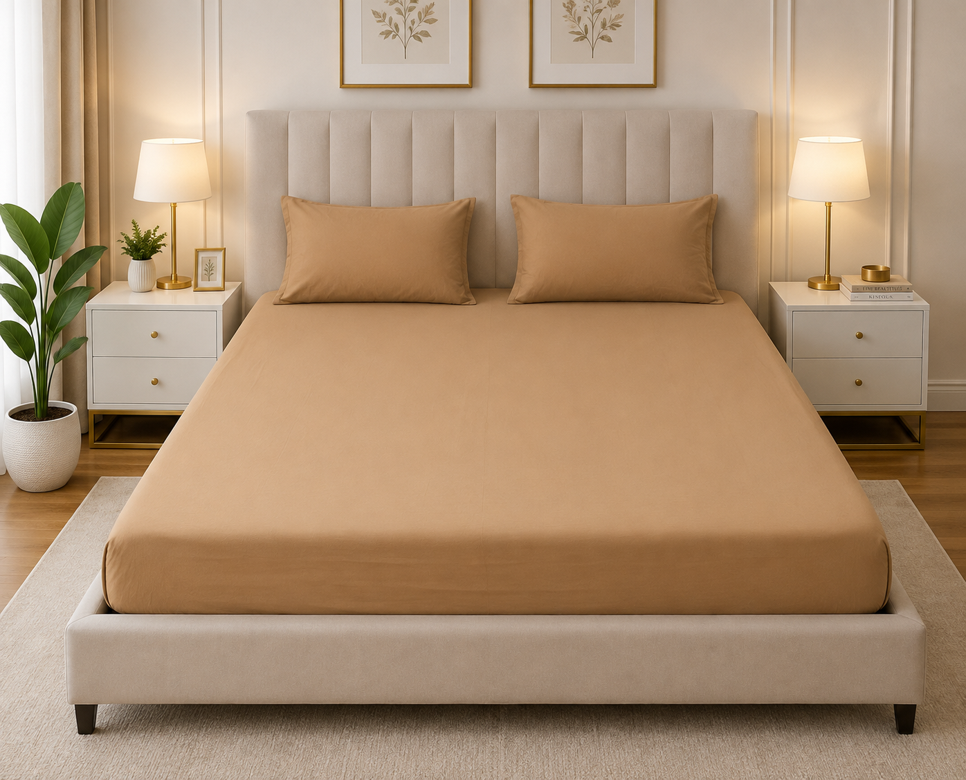 Fitted Bed Sheet- PFT0288