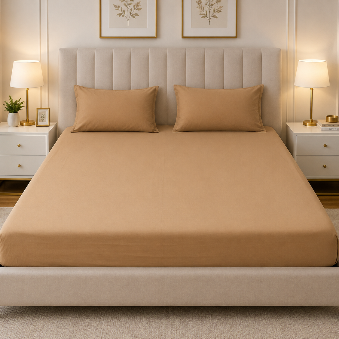 Fitted Bed Sheet- PFT0288