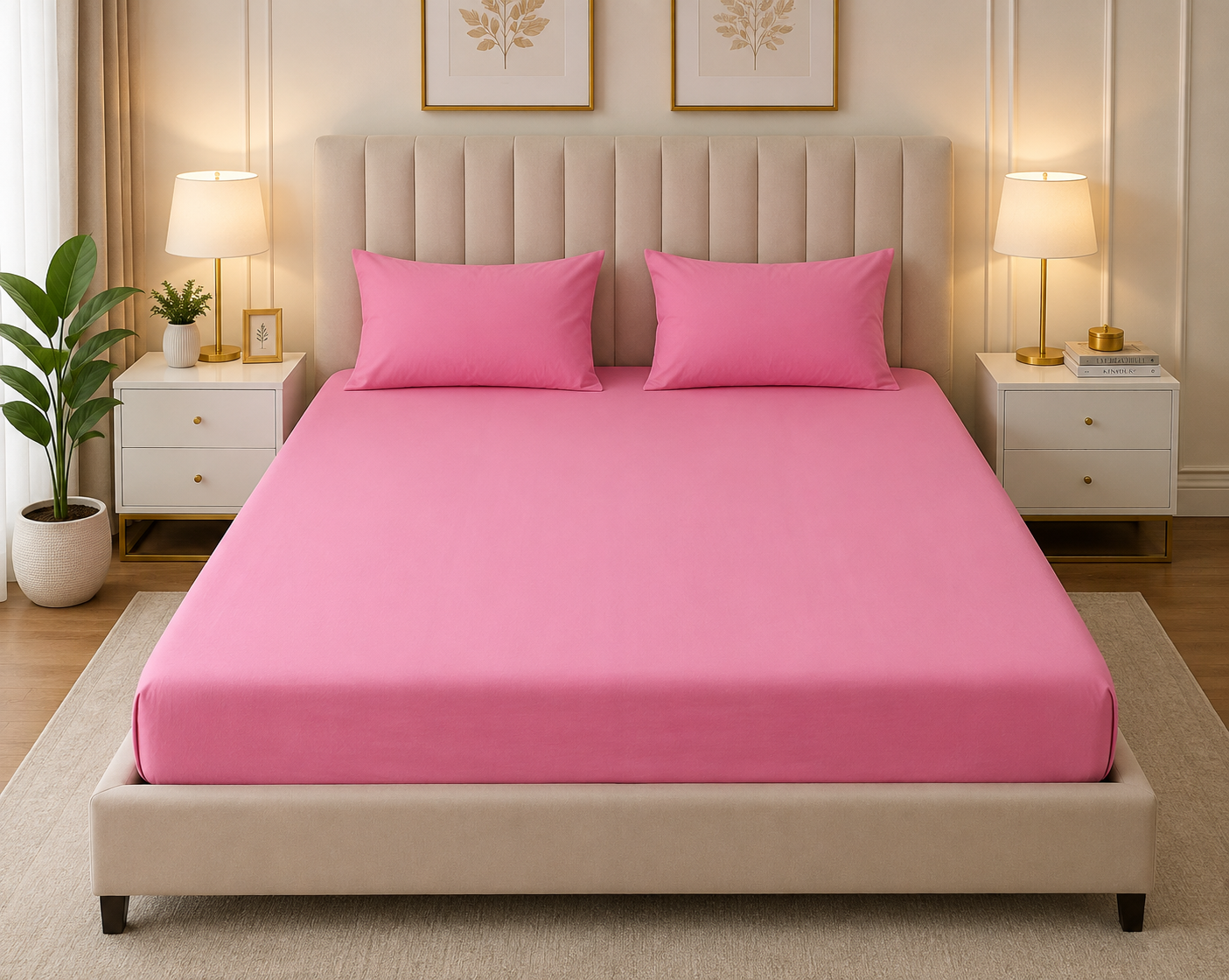 Fitted Bed Sheet- PFT0289