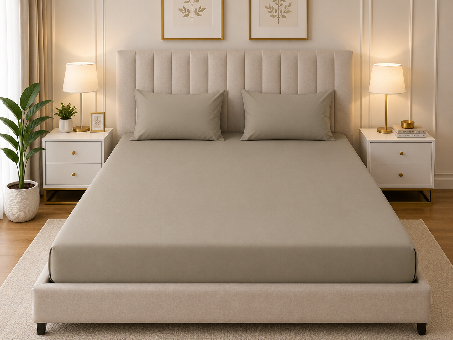Fitted Bed Sheet- PFT0291