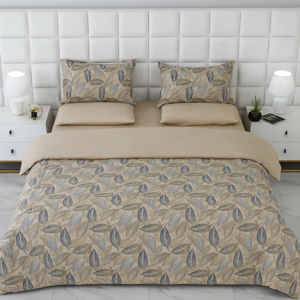 Duvet Cover-Garden Bench Bed Sheets Apricot