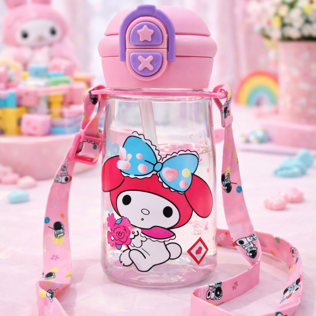 Cute Cartoon Water Bottle (SA2510-147)Pink Apricot