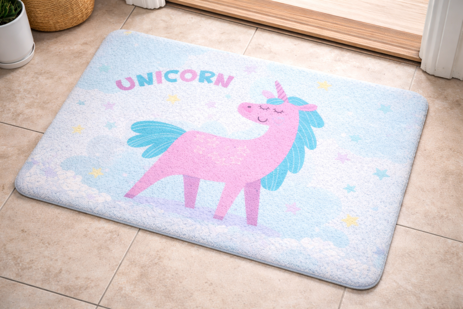 Anti-Slip Door Mat-5325(UniCorn) Door Mats Apricot