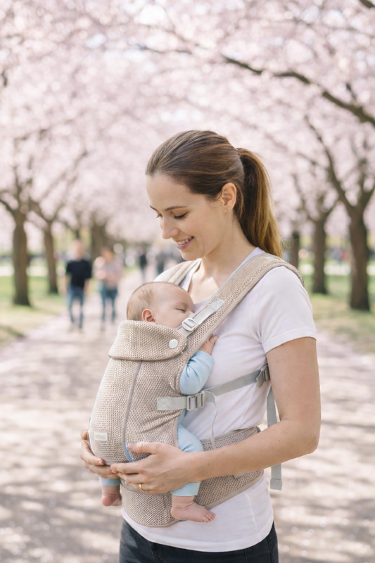 Multifunctional Baby Carrier for Newborn to Toddlers-SA2408-185(BEIGE) Blankets Apricot