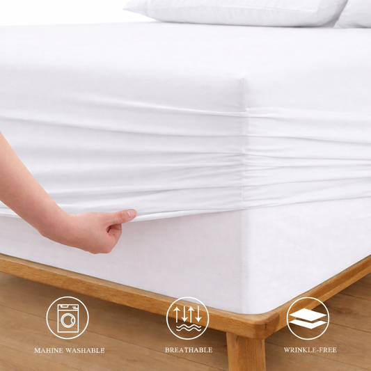 Fitted Bed Sheet-White