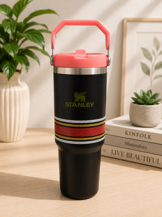 Stanley Quencher H2.0 FlowState™ Tumbler 40 OZ-1200ML- Orange(stripes)