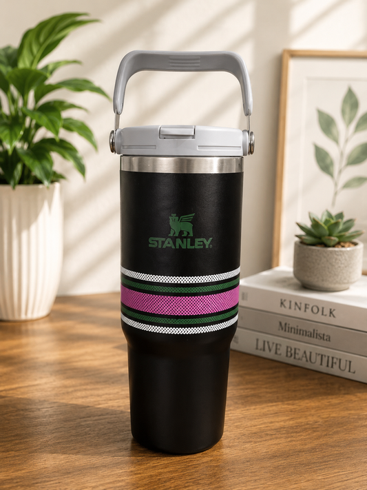 Stanley Quencher H2.0 FlowState™ Tumbler 40 OZ-1200ML- Grey(stripes)