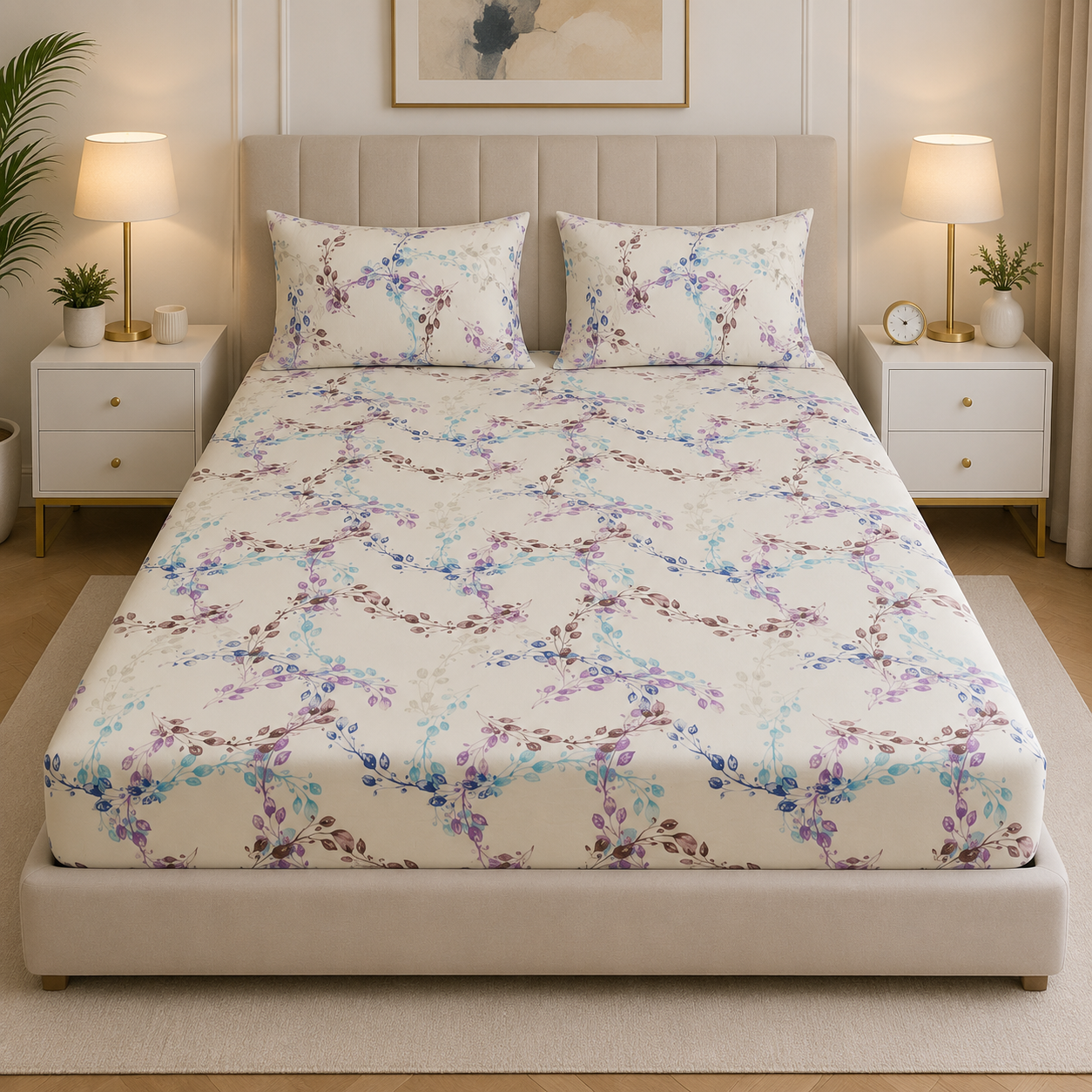 Fitted Bed Sheet- FT0070