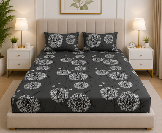 Fitted Bed Sheet- FT0063 Fitted Sheets Apricot