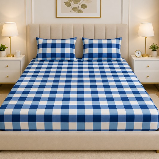 Fitted Bed Sheet- FT0061 Fitted Sheets Apricot