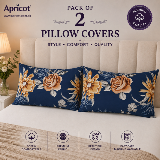 Printed Pillow Covers Pack of 2- PC0086