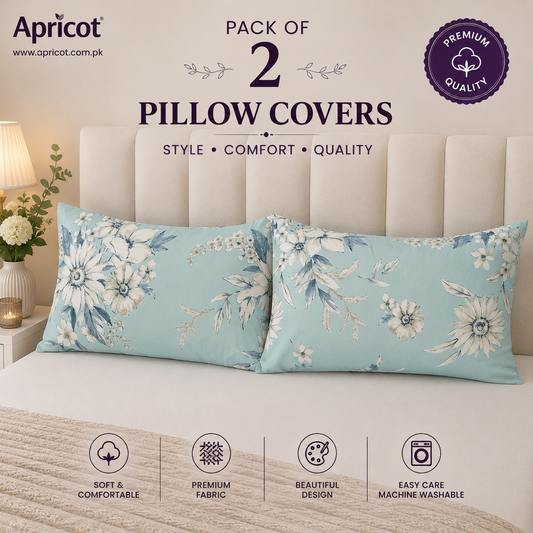 Printed Pillow Covers Pack of 2- PC0087