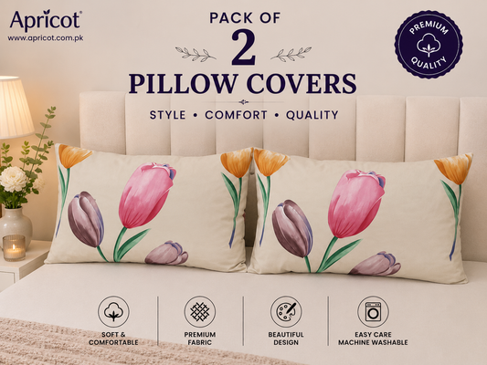 Printed Pillow Covers Pack of 2- PC0092