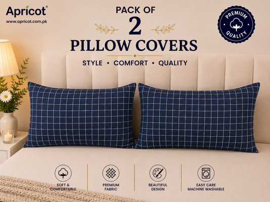 Printed Pillow Covers Pack of 2- PC0099 cushions Apricot